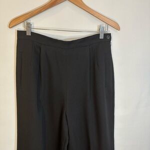 Josephine Chaus Collection Black Wool Line Career Office Business Trousers Pants